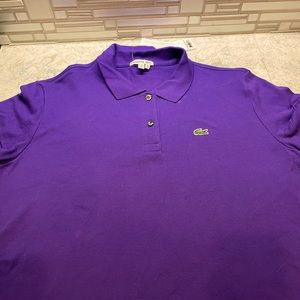 NWT Lacoste Purple Polo Ladies 46